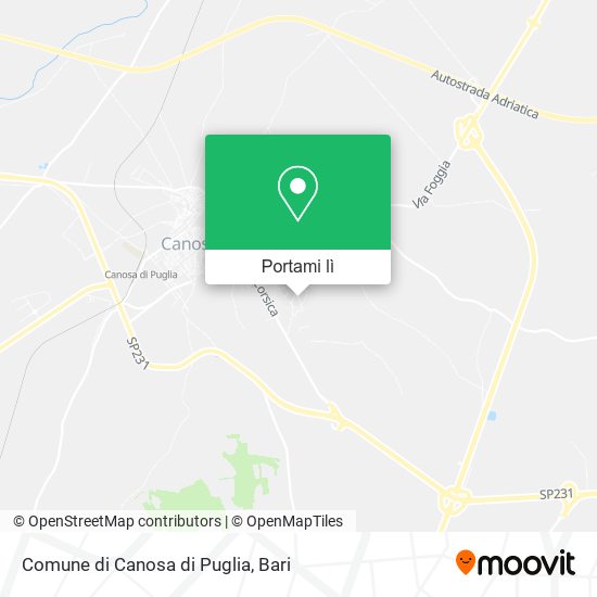 Mappa Comune di Canosa di Puglia