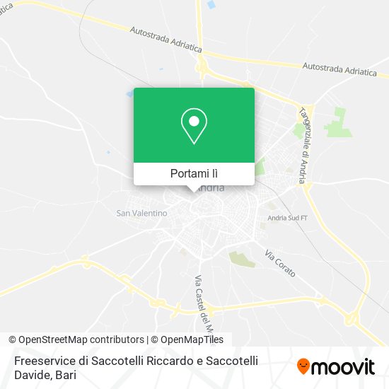 Mappa Freeservice di Saccotelli Riccardo e Saccotelli Davide