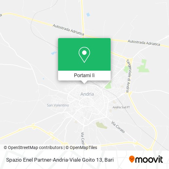 Mappa Spazio Enel Partner-Andria-Viale Goito 13