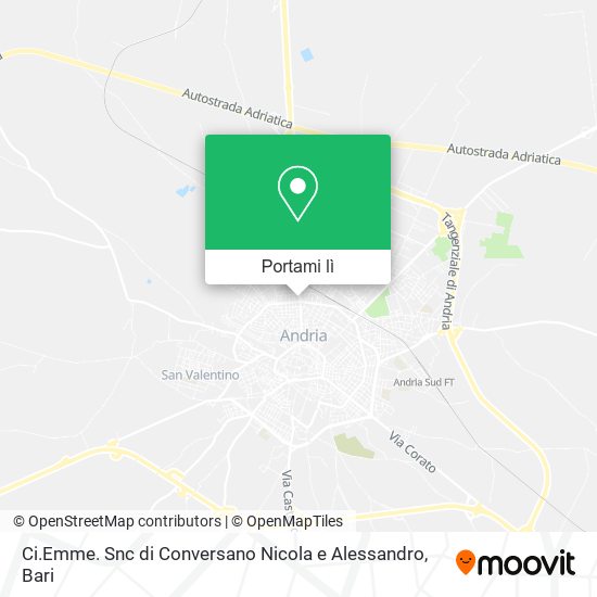 Mappa Ci.Emme. Snc di Conversano Nicola e Alessandro