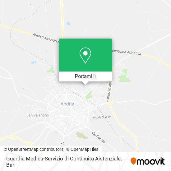 Mappa Guardia Medica-Servizio di Continuità Aistenziale