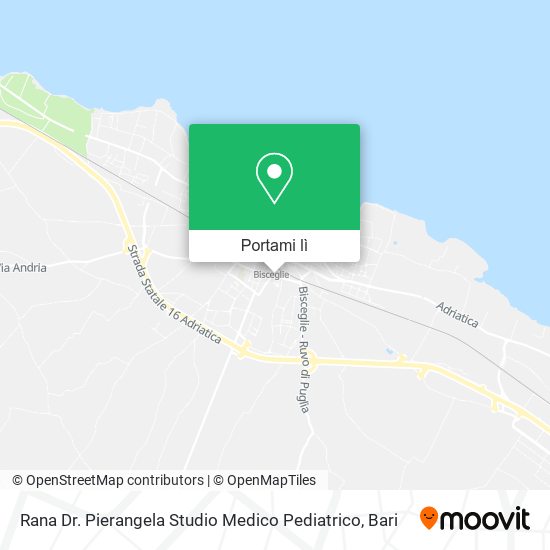 Mappa Rana Dr. Pierangela Studio Medico Pediatrico