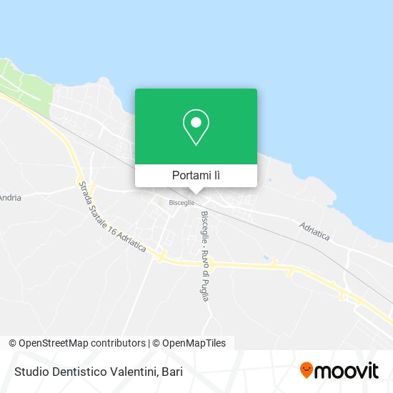 Mappa Studio Dentistico Valentini