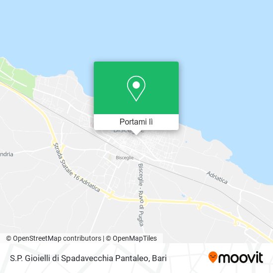 Mappa S.P. Gioielli di Spadavecchia Pantaleo