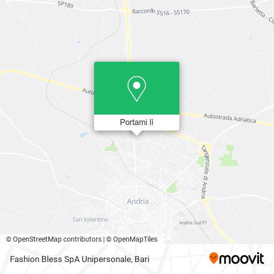 Mappa Fashion Bless SpA Unipersonale