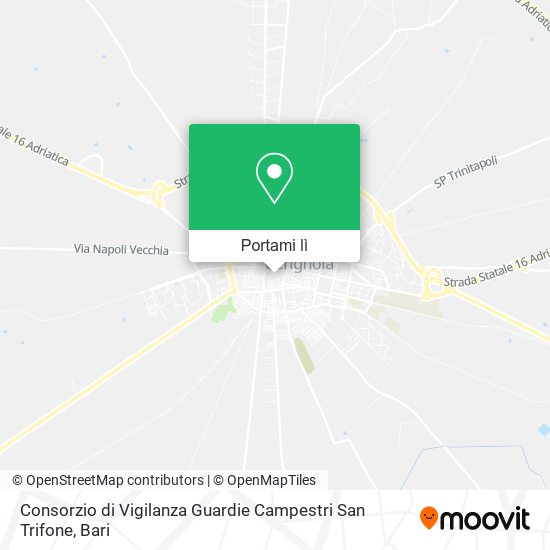 Mappa Consorzio di Vigilanza Guardie Campestri San Trifone