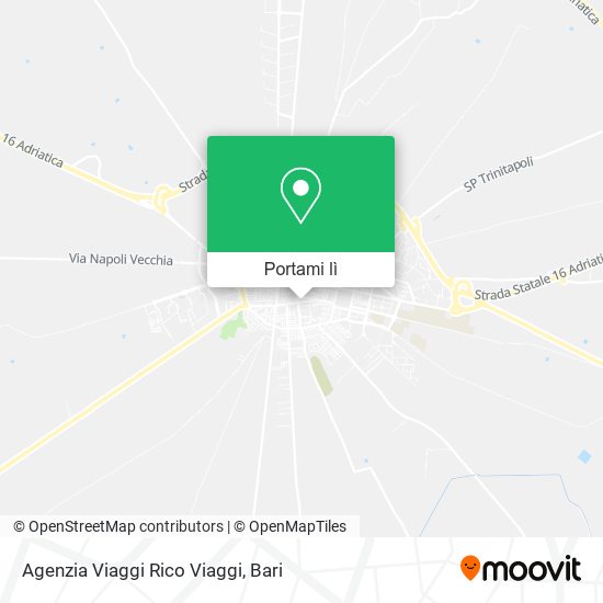 Mappa Agenzia Viaggi Rico Viaggi