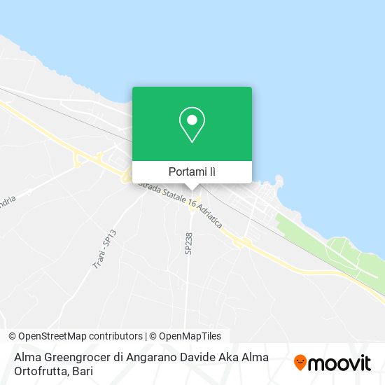 Mappa Alma Greengrocer di Angarano Davide Aka Alma Ortofrutta