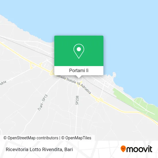 Mappa Ricevitoria Lotto Rivendita