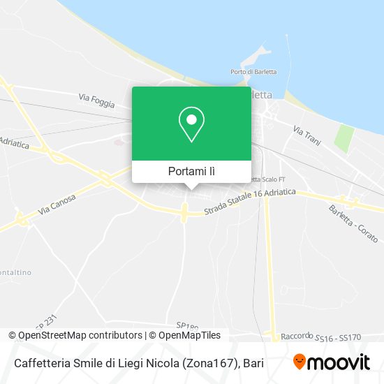 Mappa Caffetteria Smile di Liegi Nicola (Zona167)