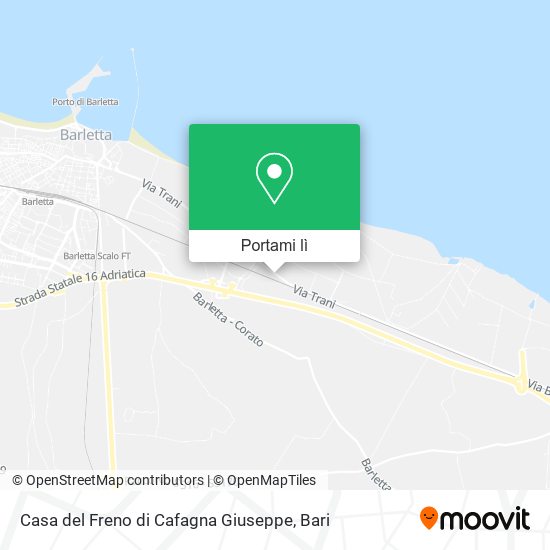 Mappa Casa del Freno di Cafagna Giuseppe