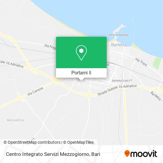 Mappa Centro Integrato Servizi Mezzogiorno