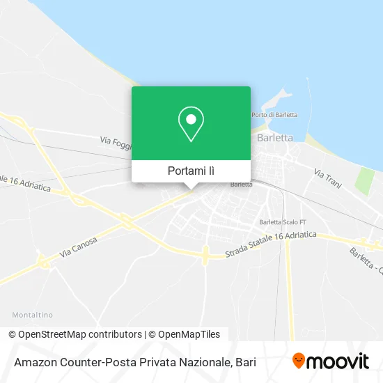 Mappa Amazon Counter-Posta Privata Nazionale