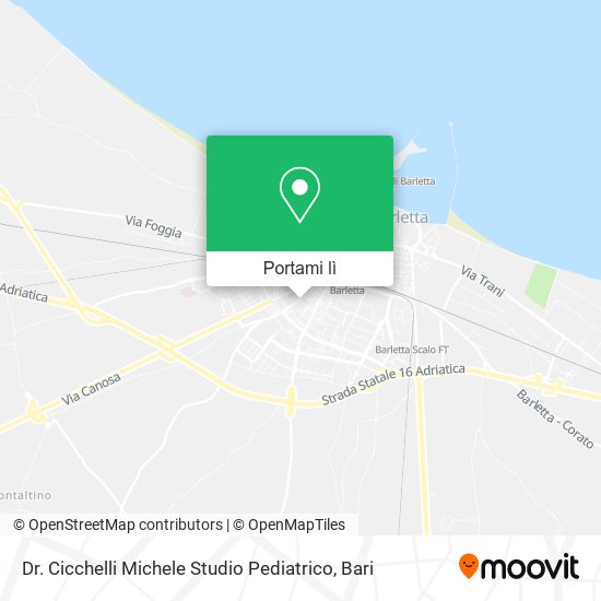 Mappa Dr. Cicchelli Michele Studio Pediatrico