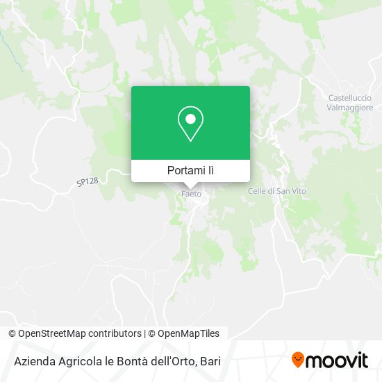 Mappa Azienda Agricola le Bontà dell'Orto