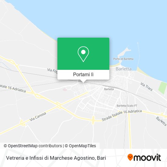Mappa Vetreria e Infissi di Marchese Agostino
