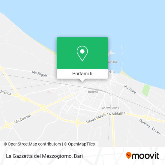 Mappa La Gazzetta del Mezzogiorno
