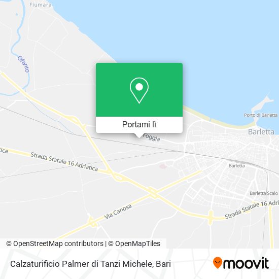 Mappa Calzaturificio Palmer di Tanzi Michele