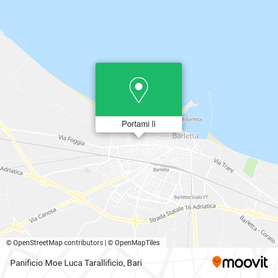 Mappa Panificio Moe Luca Tarallificio