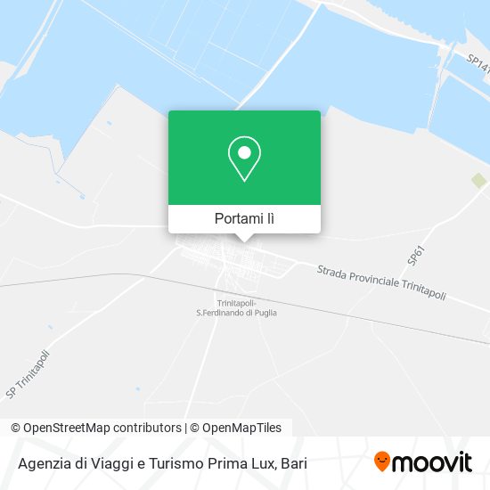 Mappa Agenzia di Viaggi e Turismo Prima Lux