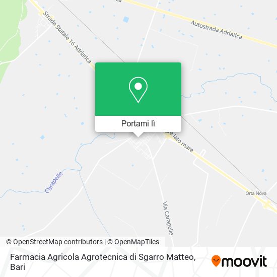 Mappa Farmacia Agricola Agrotecnica di Sgarro Matteo