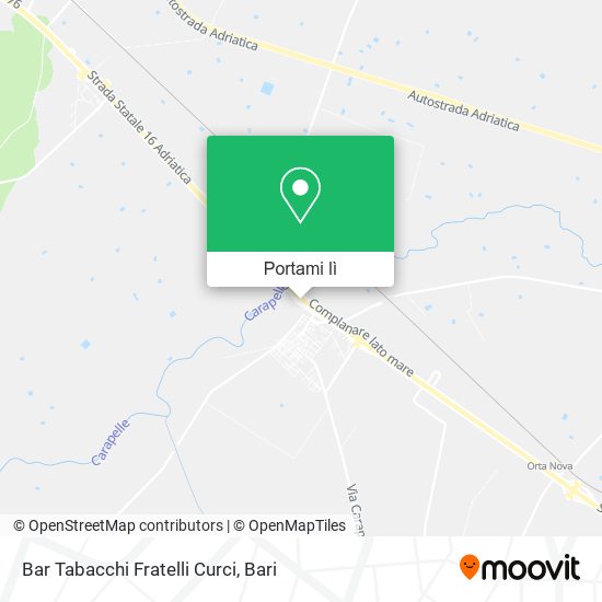 Mappa Bar Tabacchi Fratelli Curci