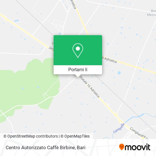 Mappa Centro Autorizzato Caffè Birbine