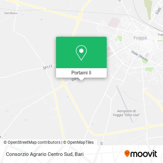 Mappa Consorzio Agrario Centro Sud
