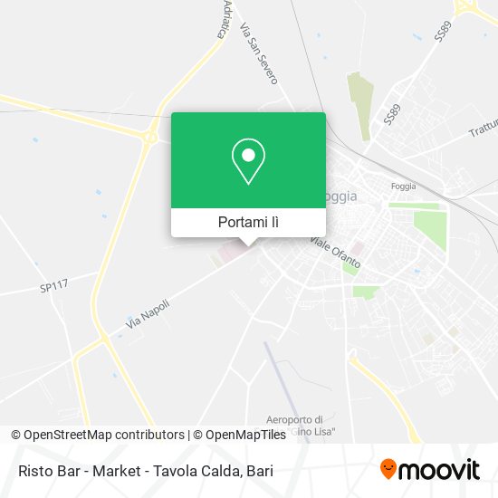 Mappa Risto Bar - Market - Tavola Calda