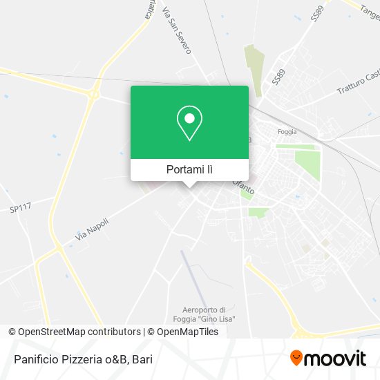 Mappa Panificio Pizzeria o&B