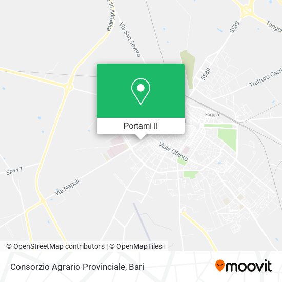 Mappa Consorzio Agrario Provinciale