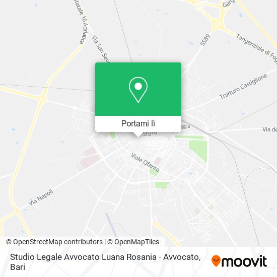 Mappa Studio Legale Avvocato Luana Rosania - Avvocato