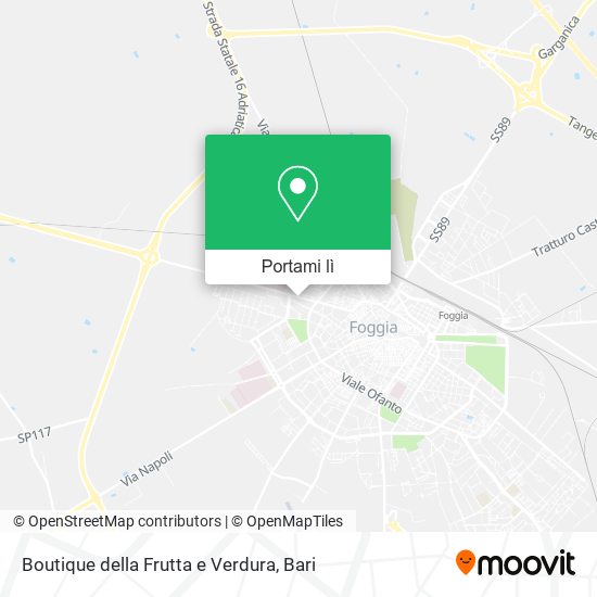 Mappa Boutique della Frutta e Verdura