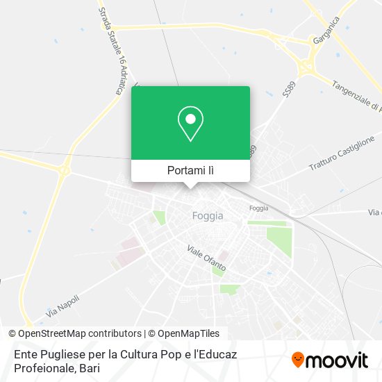 Mappa Ente Pugliese per la Cultura Pop e l'Educaz Profeionale