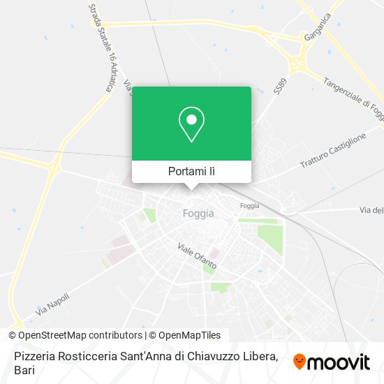 Mappa Pizzeria Rosticceria Sant'Anna di Chiavuzzo Libera