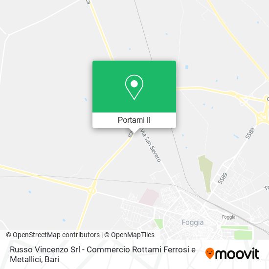 Mappa Russo Vincenzo Srl - Commercio Rottami Ferrosi e Metallici