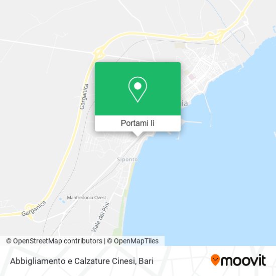 Mappa Abbigliamento e Calzature Cinesi