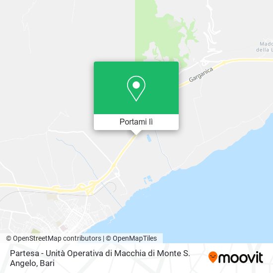 Mappa Partesa - Unità Operativa di Macchia di Monte S. Angelo