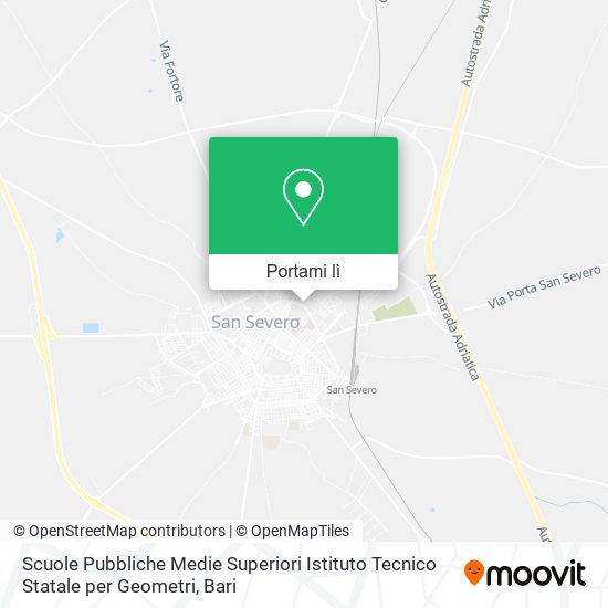 Mappa Scuole Pubbliche Medie Superiori Istituto Tecnico Statale per Geometri