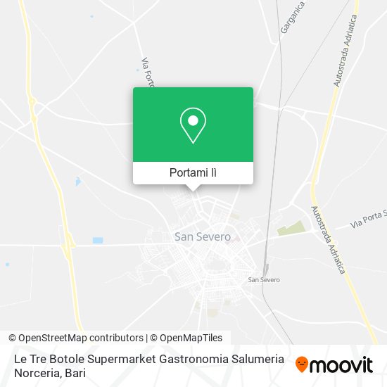 Mappa Le Tre Botole Supermarket Gastronomia Salumeria Norceria