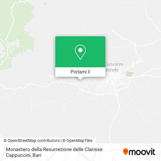 Mappa Monastero della Resurrezione delle Clarisse Cappuccini