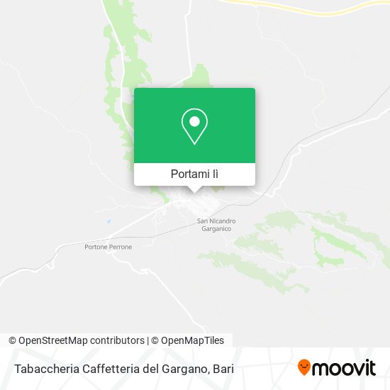 Mappa Tabaccheria Caffetteria del Gargano