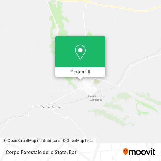 Mappa Corpo Forestale dello Stato