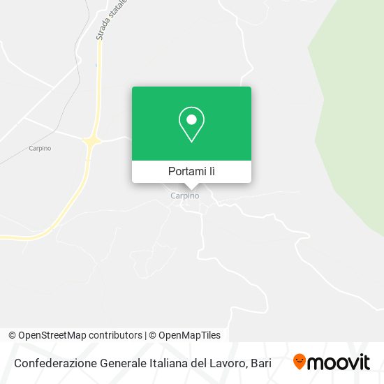 Mappa Confederazione Generale Italiana del Lavoro