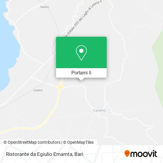 Mappa Ristorante da Egiulio Emamta