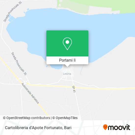 Mappa Cartolibreria d'Apote Fortunato