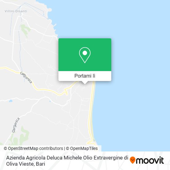 Mappa Azienda Agricola Deluca Michele Olio Extravergine di Oliva Vieste
