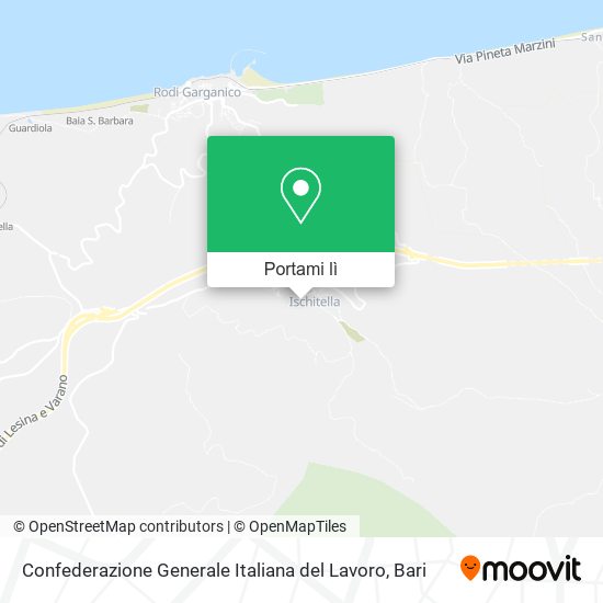 Mappa Confederazione Generale Italiana del Lavoro