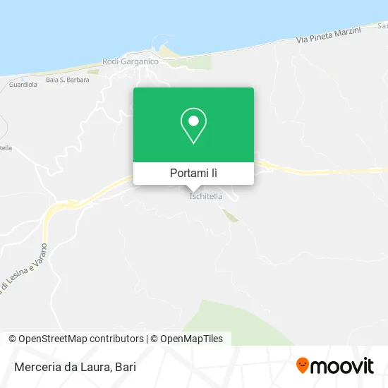 Mappa Merceria da Laura