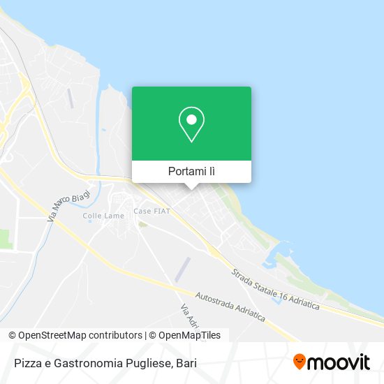 Mappa Pizza e Gastronomia Pugliese